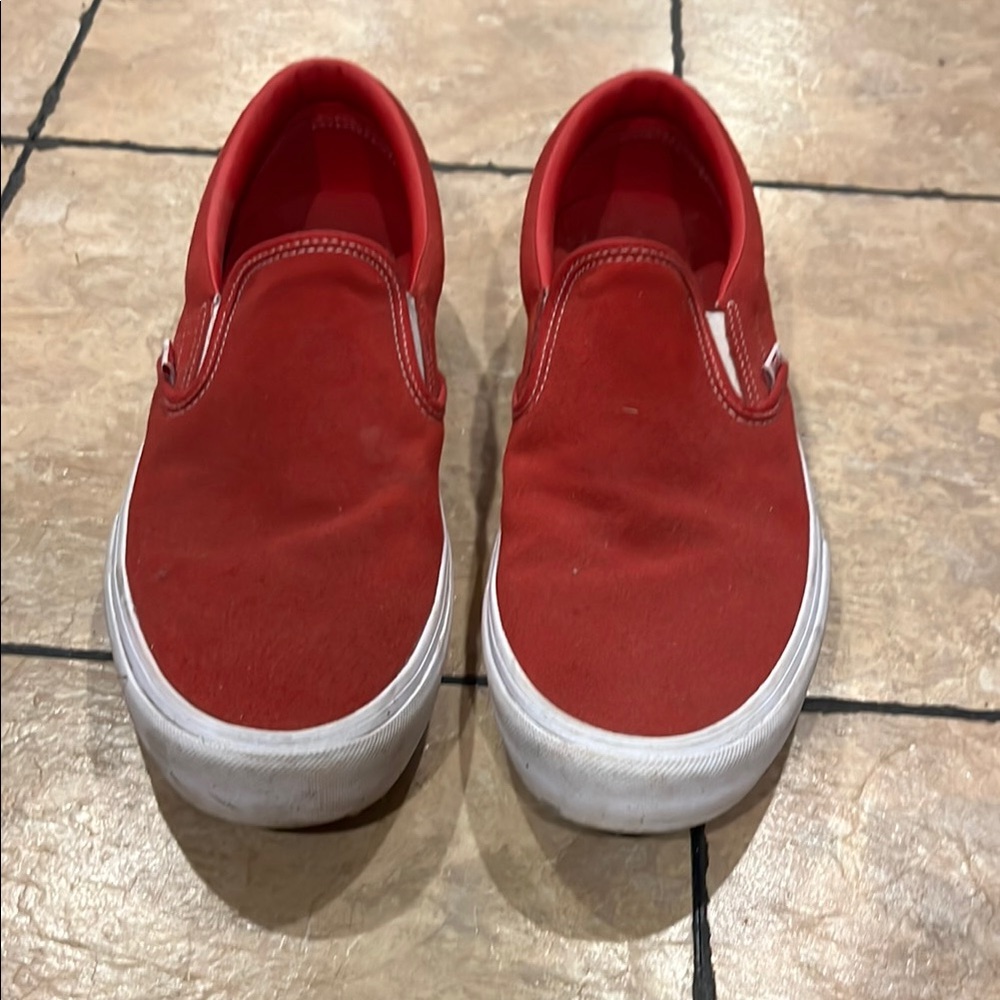 Vans Red Slip-On